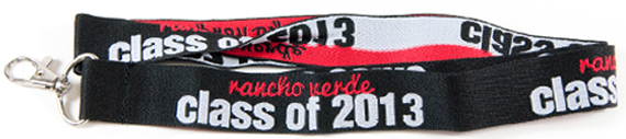 Custom Woven Polyester Lanyard - Texture